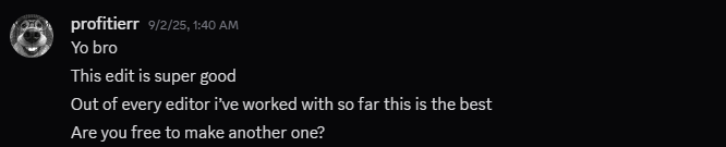 Josh feedback screenshot
